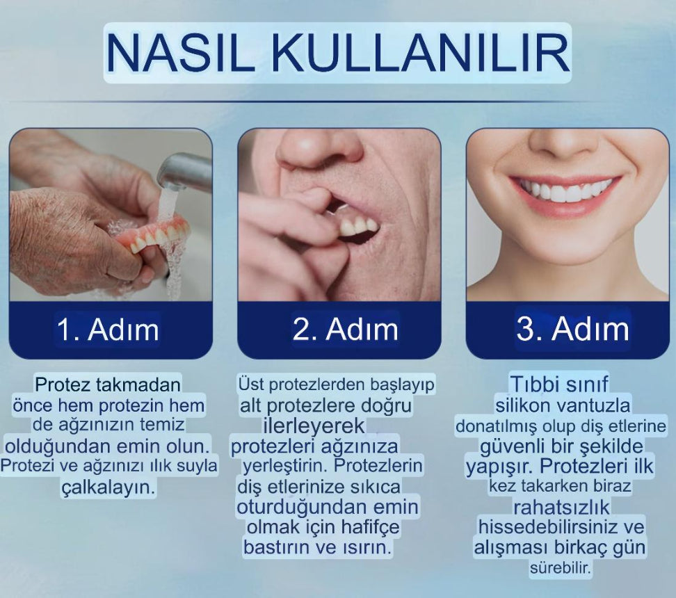 Denture Pluss™ 🦷Gelişmiş Kişiye Özel Tam Protez Seti🦷