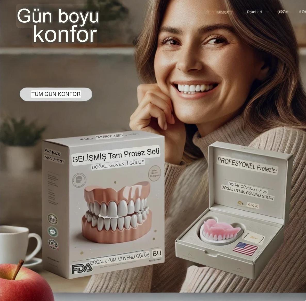 Denture Pluss™ 🦷Gelişmiş Kişiye Özel Tam Protez Seti🦷