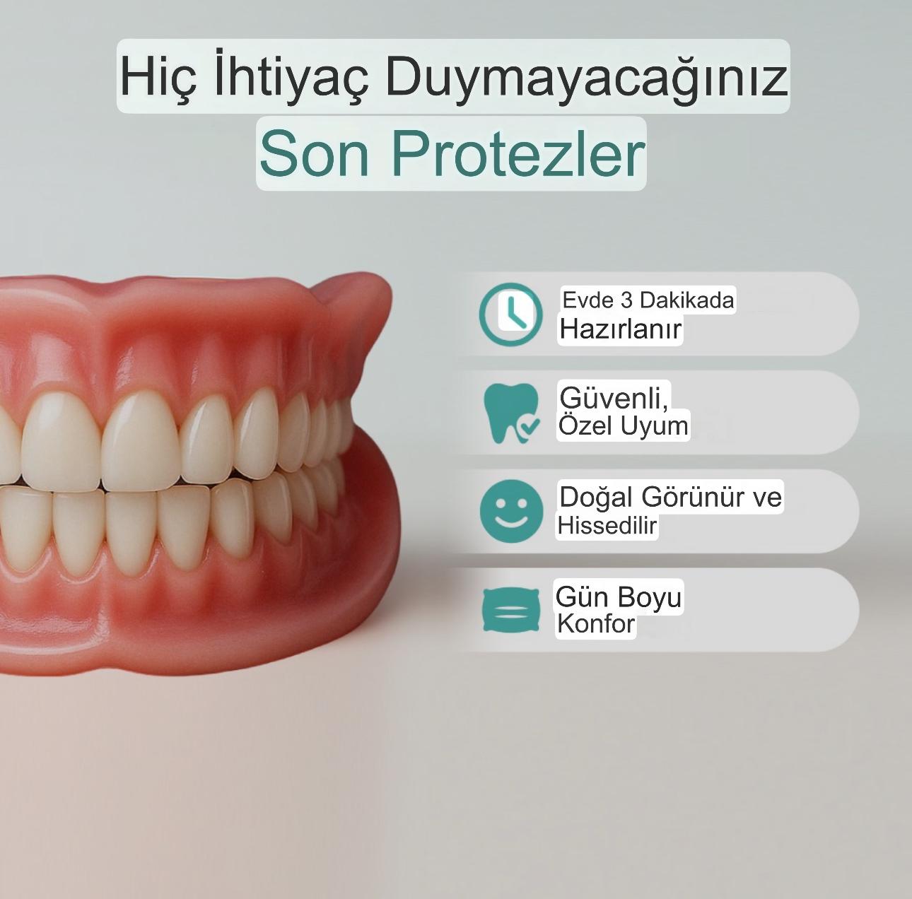 Denture Pluss™ 🦷Gelişmiş Kişiye Özel Tam Protez Seti🦷