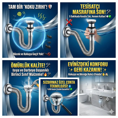 Pluss® Lavabo Koku Önleyici Sistem